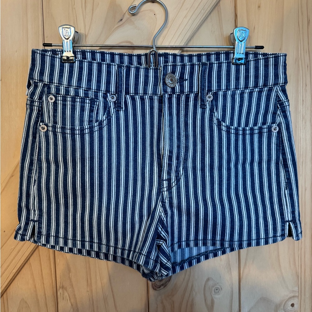 American Eagle Outfitters Striped Jean Shorts